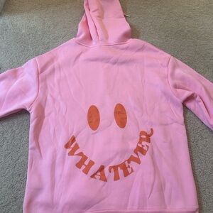 SHEIN Pink Fleece Hoodie